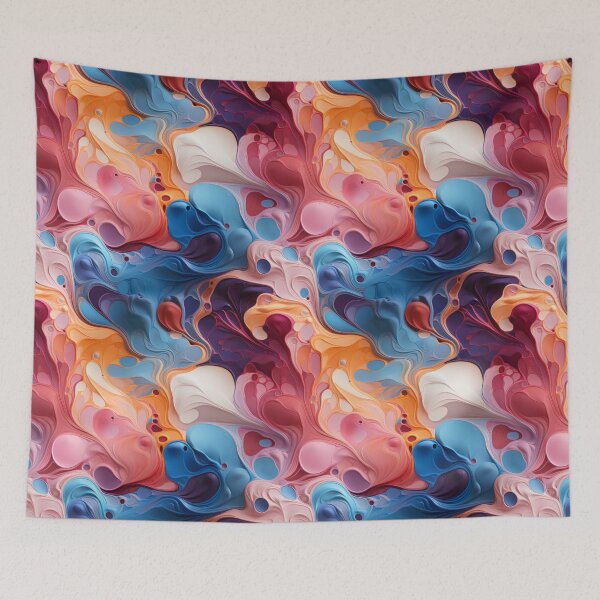Item preview, Fluid color seamless pattern designed and sold by MiraCleAI.