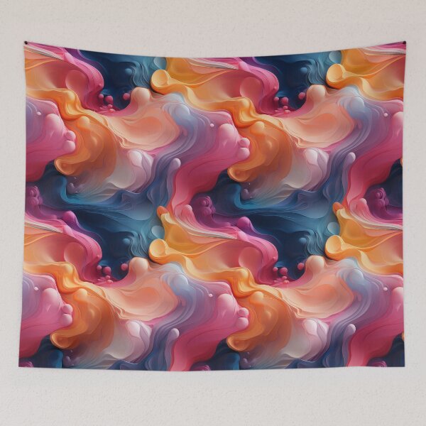 Item preview, Fluid color seamless pattern designed and sold by MiraCleAI.