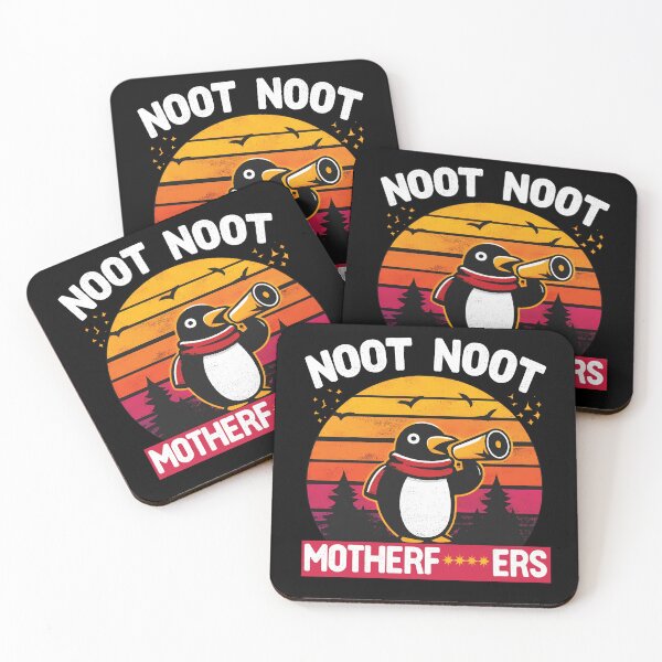 Item preview, Penguin shouts into the megaphone "Noot Noot, Mother F****ers" designed and sold by nicestr.