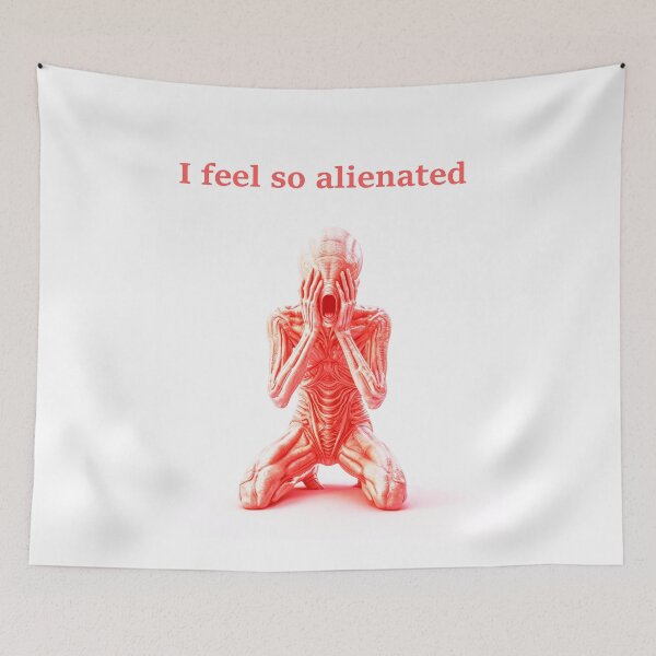 Item preview, Alien, I feel so alienated, funny art designed and sold by silent-violin.