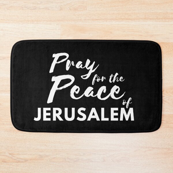Item preview, Pray for the Peace of Jerusalem | Psalm 122:6 | Black and White designed and sold by WordsToArt.