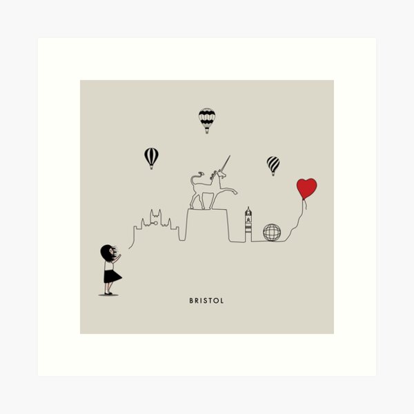 Bristol Skyline Art Print