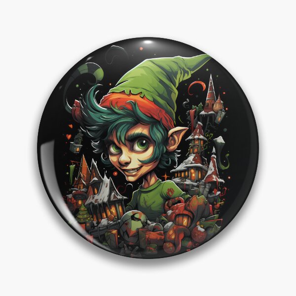 Item preview, Holiday Chaos Elf - Festive Mischief Graphic designed and sold by Justin Haas.