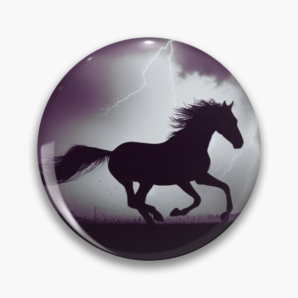 Item preview, black horse galloping in a storm designed and sold by Dominik1984.
