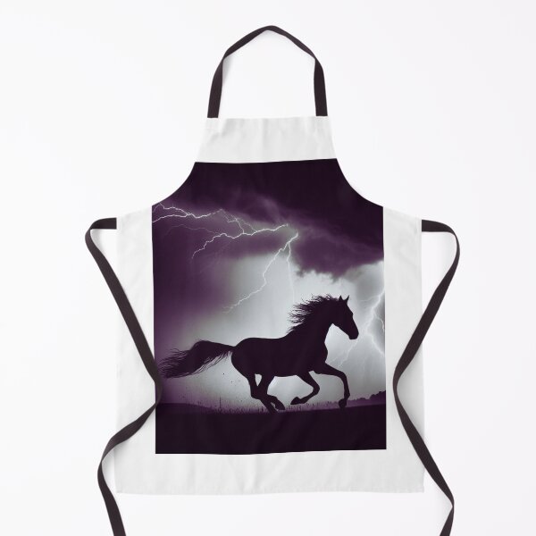 Item preview, black horse galloping in a storm designed and sold by Dominik1984.