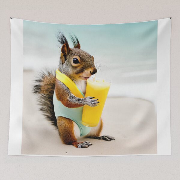 Item preview, Squirrel On The Beach designed and sold by KoliBabb.