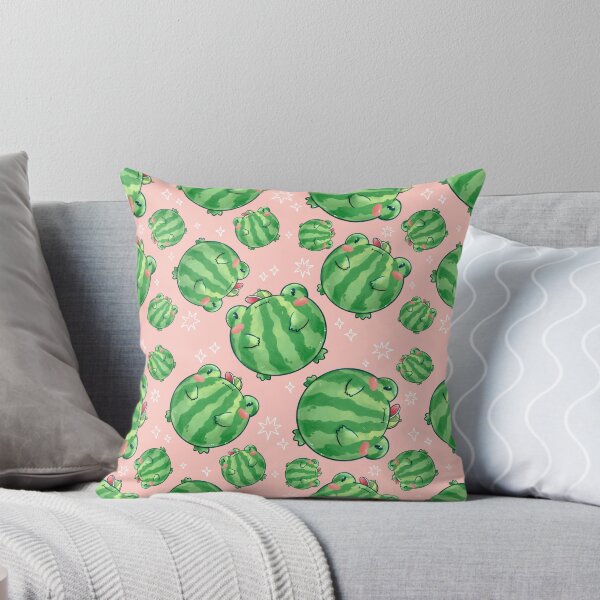 Froschmelonen - Frosch-Designmuster Dekokissen