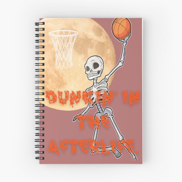 Item preview, Halloween Skeleton Slam Dunk: Journey to the Afterlife Moon with Skull Basketball Costume designed and sold by OminaArt.