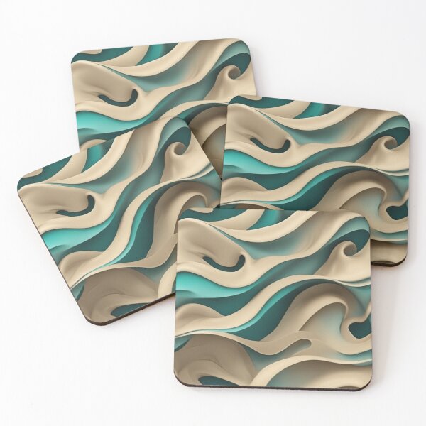 Item preview, a wall that has some waves on it designed and sold by Enga6.