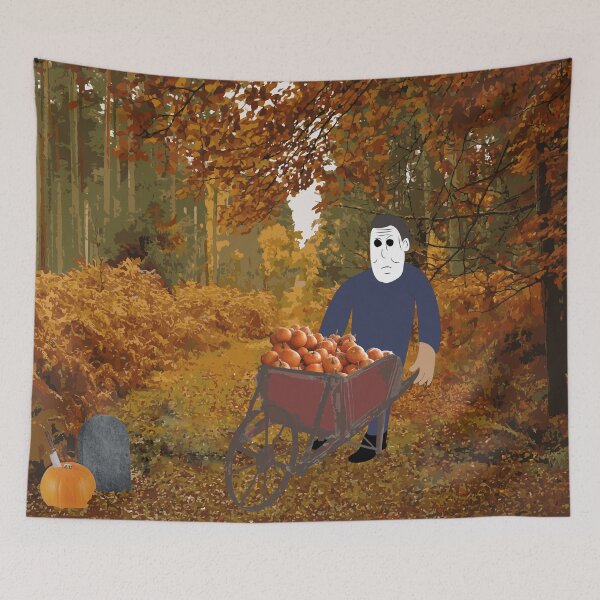 Item preview, Michael Myers and the Halloween Pumpkin Harvest designed and sold by Notorious CodFather Designer Studio.