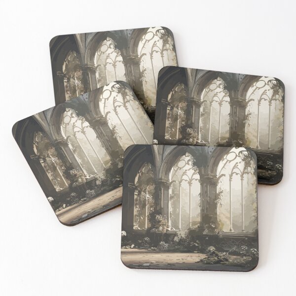 Item preview, Ruins with large romantic windows designed and sold by SimonsDesignArt.