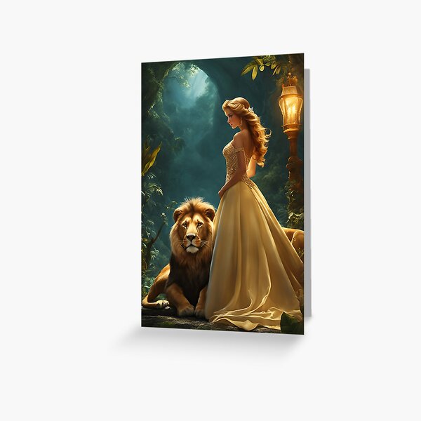 Item preview, Lady with a Lion designed and sold by BanaArtbyBB.