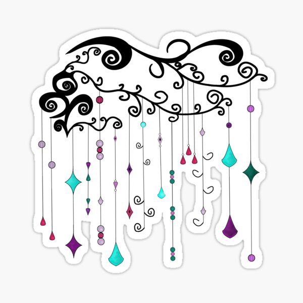 Diamonds and Stars Sticker