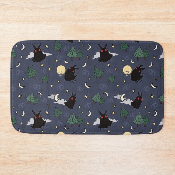 Item preview, Moth Man Moonlight - Spooky Design Pattern designed and sold by Winklebeebee.