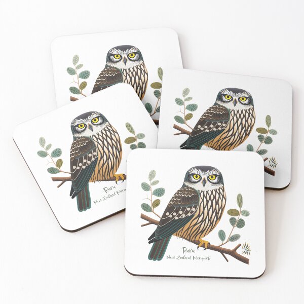 Item preview, Enchanted Aotearoa: The New Zealand Morepork Ruru Collection designed and sold by ThePurpleMelon.