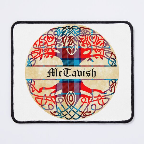Artikelvorschau, McTavish Tree of Life Clan schottischer Nachname Tartan entworfen und verkauft von BagTown Clans.