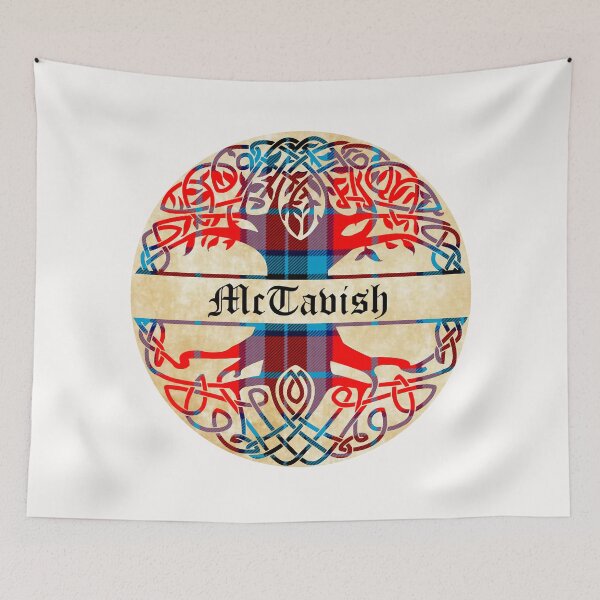 Item preview, McTavish Tree of Life Clan Scottish Surname tartan designed and sold by BagTown Clans.