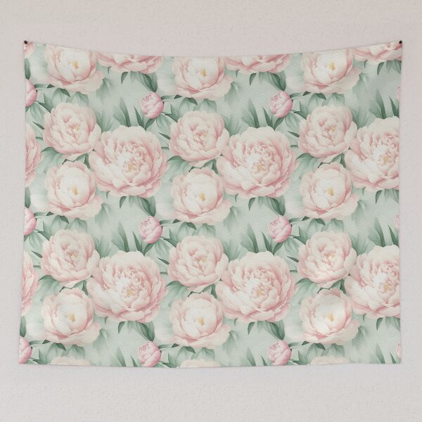 Item preview, Watercolor Elegant Amazing Pink Peonies      designed and sold by Victoria Riabov.