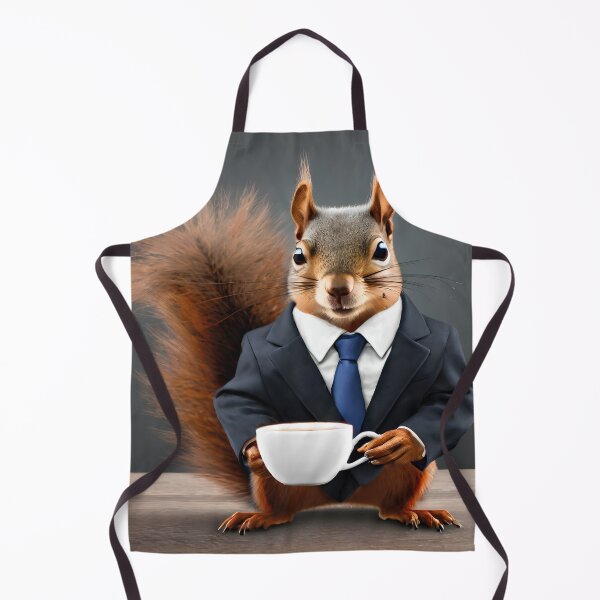 Item preview, Executive Squirrel Drinking Coffee designed and sold by KoliBabb.