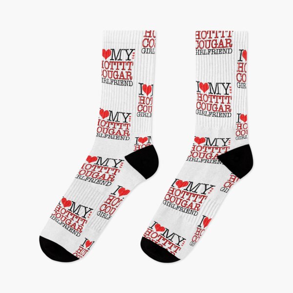 Item preview, I Love My Hot Cougar Girlfriend I Heart My GF Valentines Day Couples Gift designed and sold by shoptshirtswag.