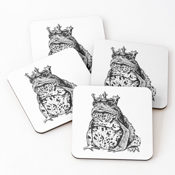 Item preview, Toad Royalty in black and white designed and sold by eecookart.