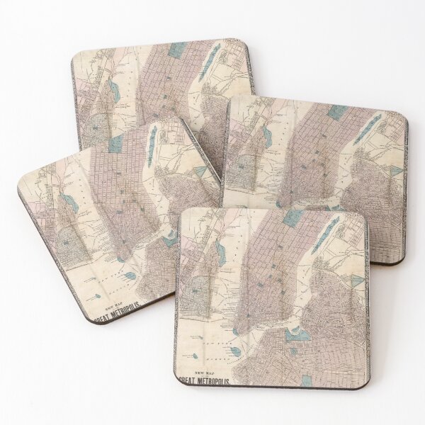 Item preview, Old map of New York (1867) designed and sold by coolshitba.
