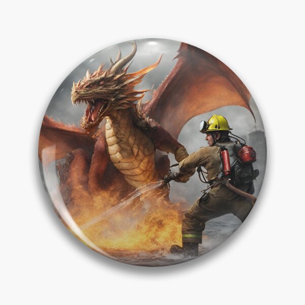 Item preview, Firefighter fight against a dragon designed and sold by Norbert0.