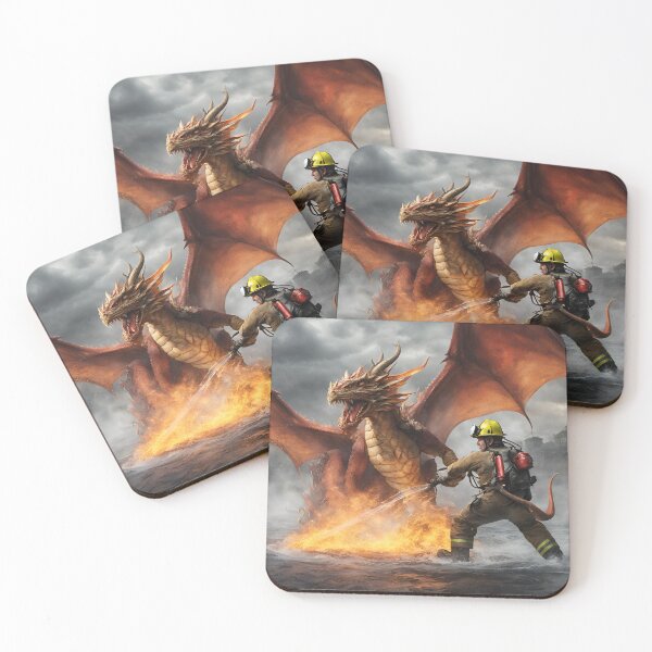 Item preview, Firefighter fight against a dragon designed and sold by Norbert0.