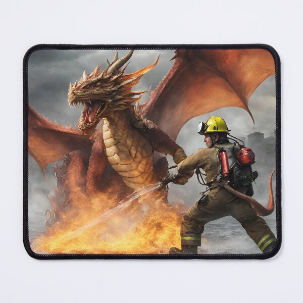 Item preview, Firefighter fight against a dragon designed and sold by Norbert0.