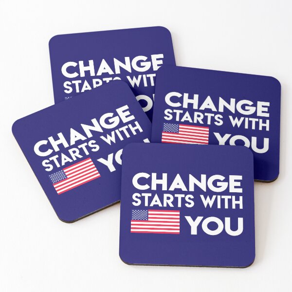 Item preview, Change Starts With You American Flag designed and sold by StudioTina.
