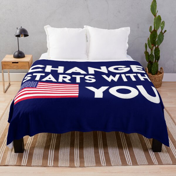 Item preview, Change Starts With You American Flag designed and sold by StudioTina.