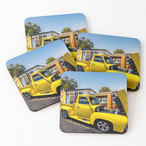 Item preview, Yellow 1954 Ford F100 Truck Text designed and sold by mljdwhite.