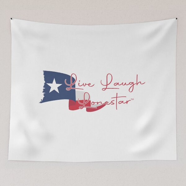 Item preview, Live Laugh Lonestar (TM) Texas Flag Banner Red designed and sold by Live Laugh Lonestar.
