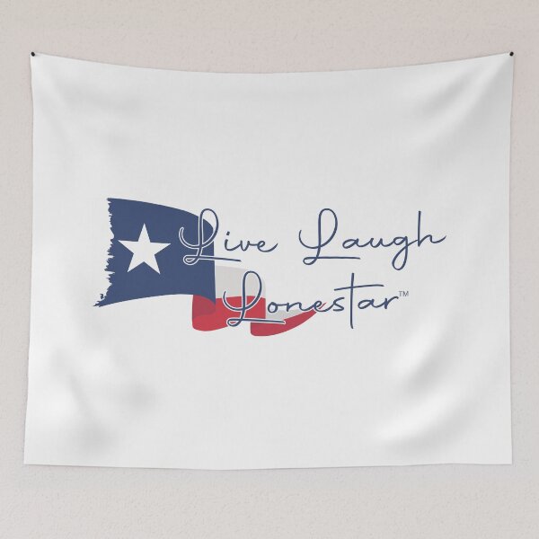 Item preview, Live Laugh Lonestar (TM) Texas Flag Banner Blue designed and sold by Live Laugh Lonestar.