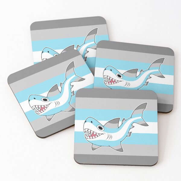 Item preview, silly goofy demiboy shark designed and sold by zitronen-hai.