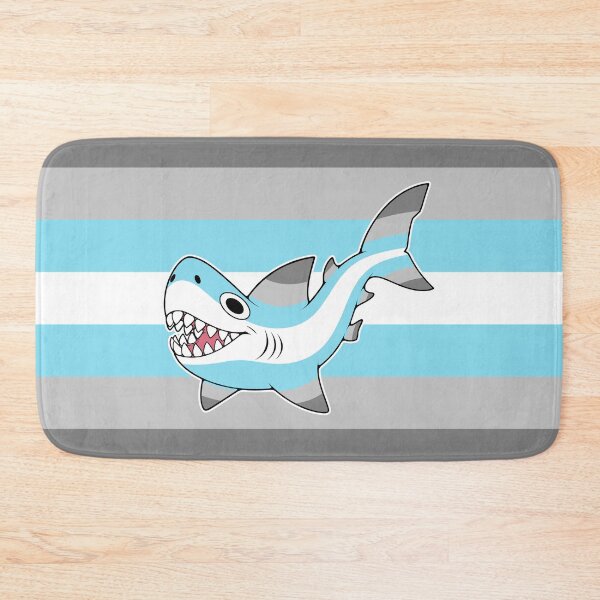 Item preview, silly goofy demiboy shark designed and sold by zitronen-hai.