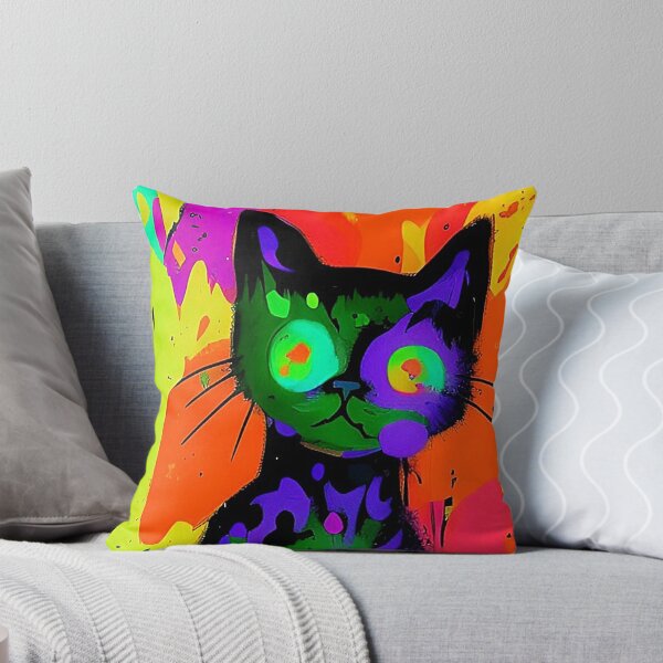 Item preview, Colorful Cartoonish Cat designed and sold by CarolM.