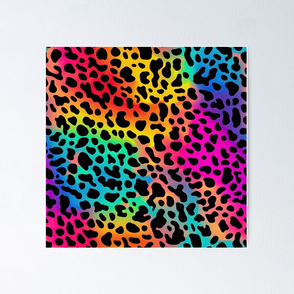 Neon Cheetah Wall Art for Sale