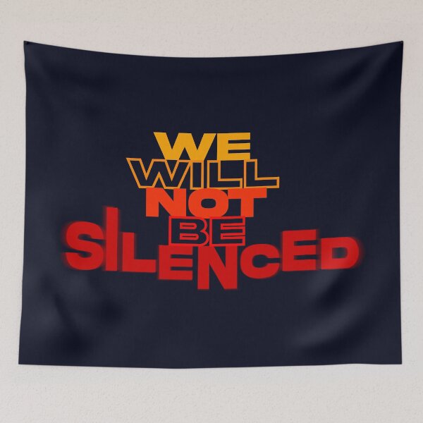 Item preview, We Will Not Be Silenced Retro Orange Edition designed and sold by LoudSilence 22.