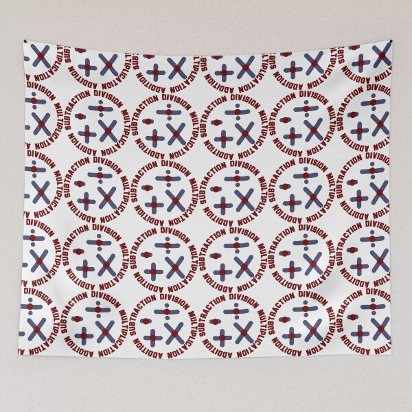 Item preview, addition subtraction division multiplication math gift symbol design  designed and sold by ironpalette.