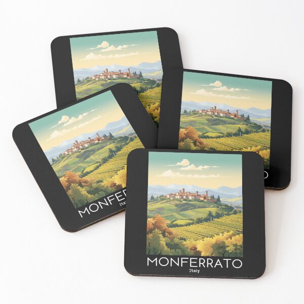 Item preview, A Vintage Travel Illustration of Monferrato - Italy designed and sold by GoodOldVintage.