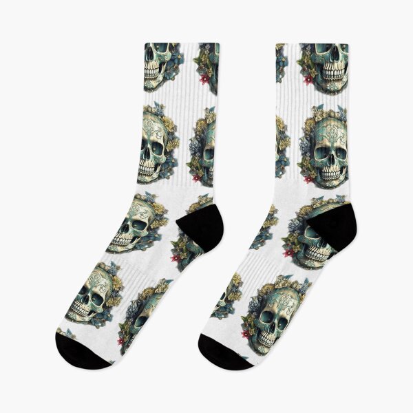 Item preview, Botanical Flowery Ornate Skull designed and sold by Based-Bear.