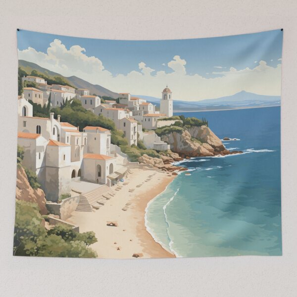 Item preview, A Vintage Travel Illustration of Gargano - Italy  designed and sold by GoodOldVintage.