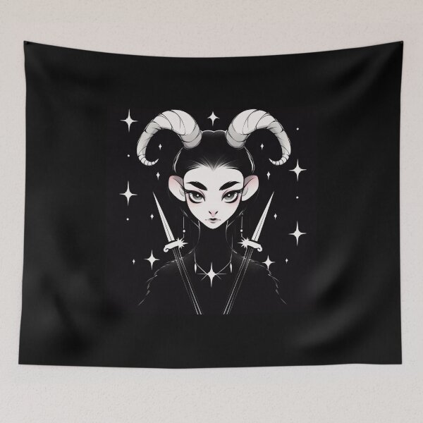Item preview, fawn - goth girl deer fawn dagger ram satan 666 gothic halloween designed and sold by Productsbane.