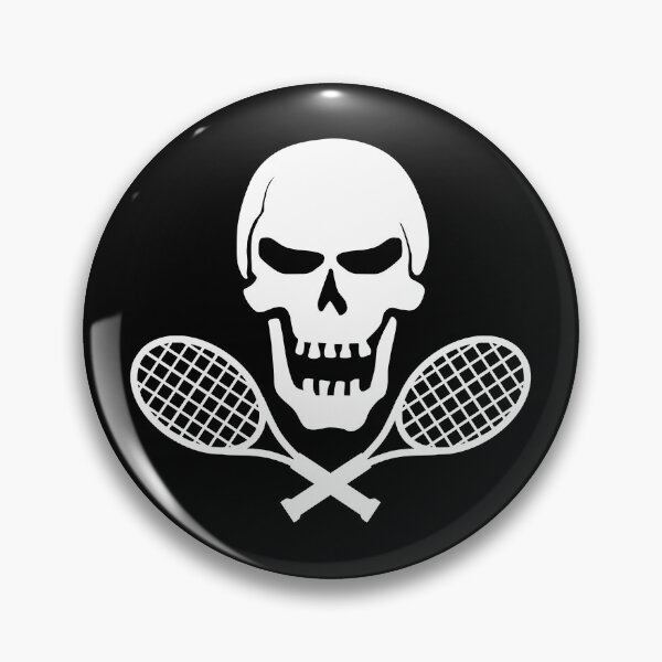 Item preview, Tennis Jolly Roger Bone designed and sold by PrairieGrouse.
