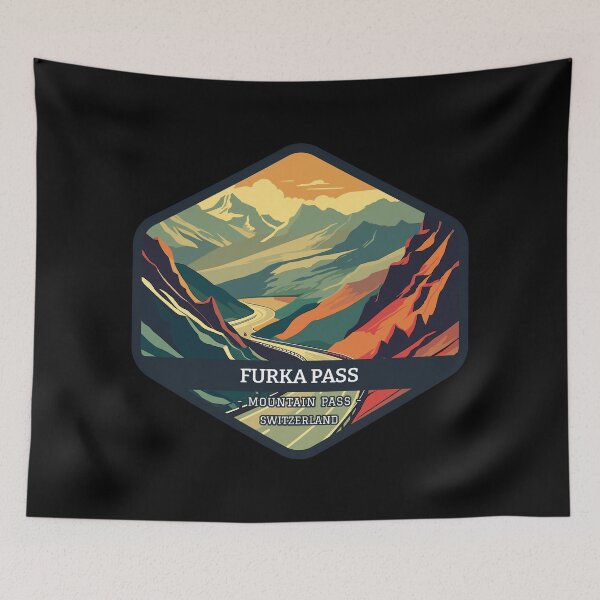 Item preview, Furka Pass Road in Switzerland designed and sold by AestheticColor.