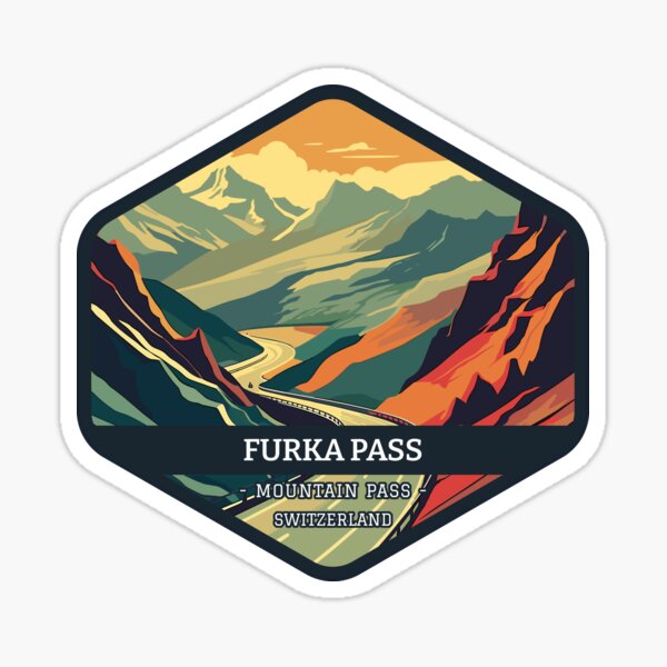 Item preview, Furka Pass Road in Switzerland designed and sold by AestheticColor.