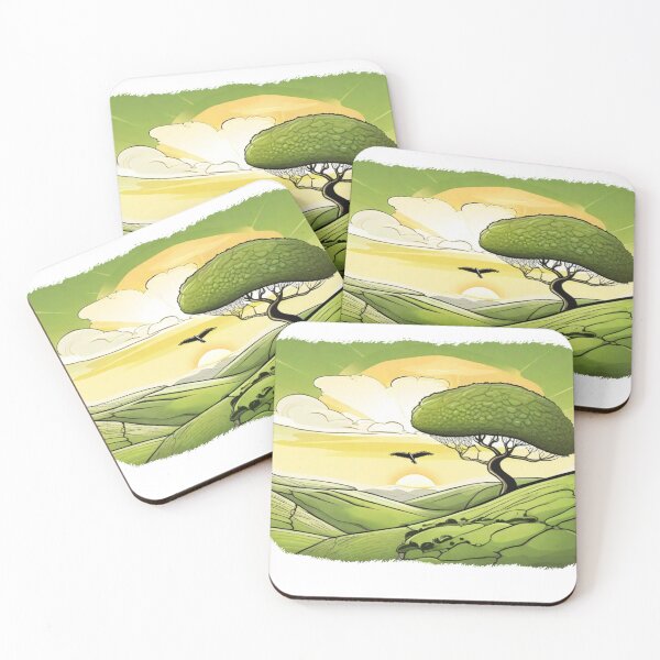 Item preview, Sycamore Gap And Colorful Sunset With Eagle designed and sold by SwanAndStone.