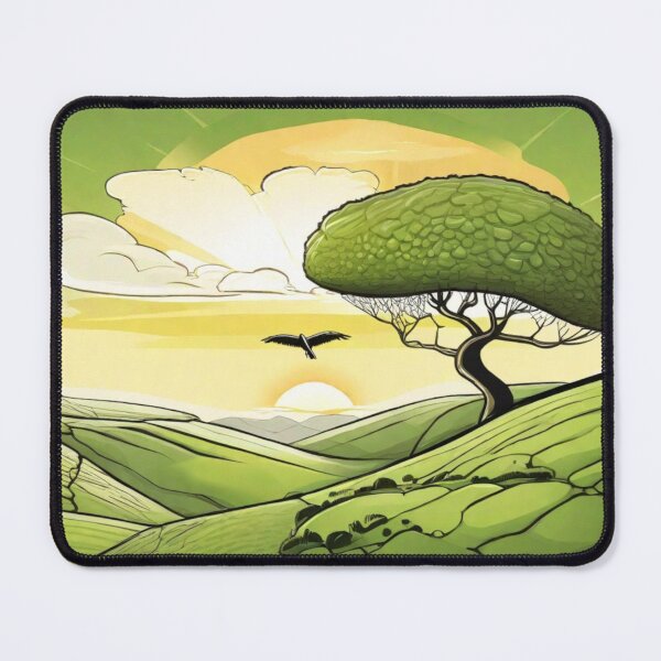 Item preview, Sycamore Gap And Colorful Sunset With Eagle designed and sold by SwanAndStone.