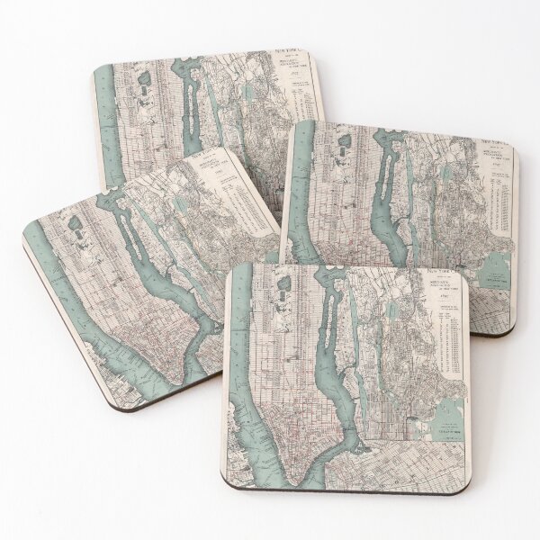 Item preview, Old map of New York (1897) designed and sold by coolshitba.